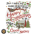 GOOD NIGHT CHRISTMAS EMBROIDERY PATTERN