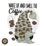Smell The Coffee Embroidery Design