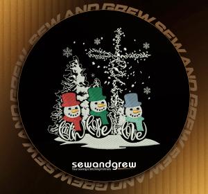 Christmas Snowman 2 Digital Embroidery Design