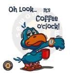 Coffee O Clock Embroidery Design