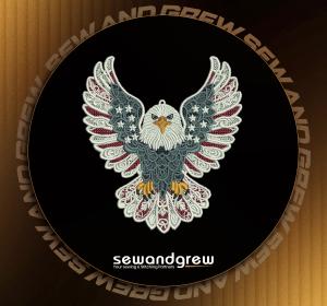 American Eagle FSL Embroidery design