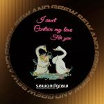 I Cant Contain My Love For You Embroidery Design