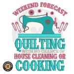 Weekend Forecast Embroidery Design