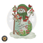 SNOWPLACE LIKE HOME EMBROIDERY PATTERN