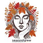 Autumn Girl Embroidery Design
