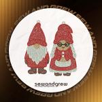 Mr and Mrs Gnome FSL Embroidery design