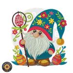 Cute Easter Gnome Embroidery Design
