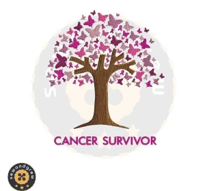 Cancer Survivor Tree Embroidery Design