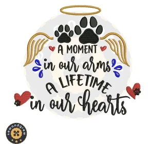 Paw Memories Embroidery Design