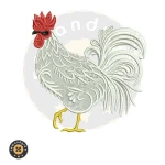 Hen Embroidery Design