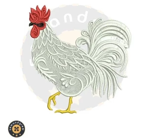 Hen Embroidery Design