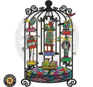 Sewing Cage Embroidery Design