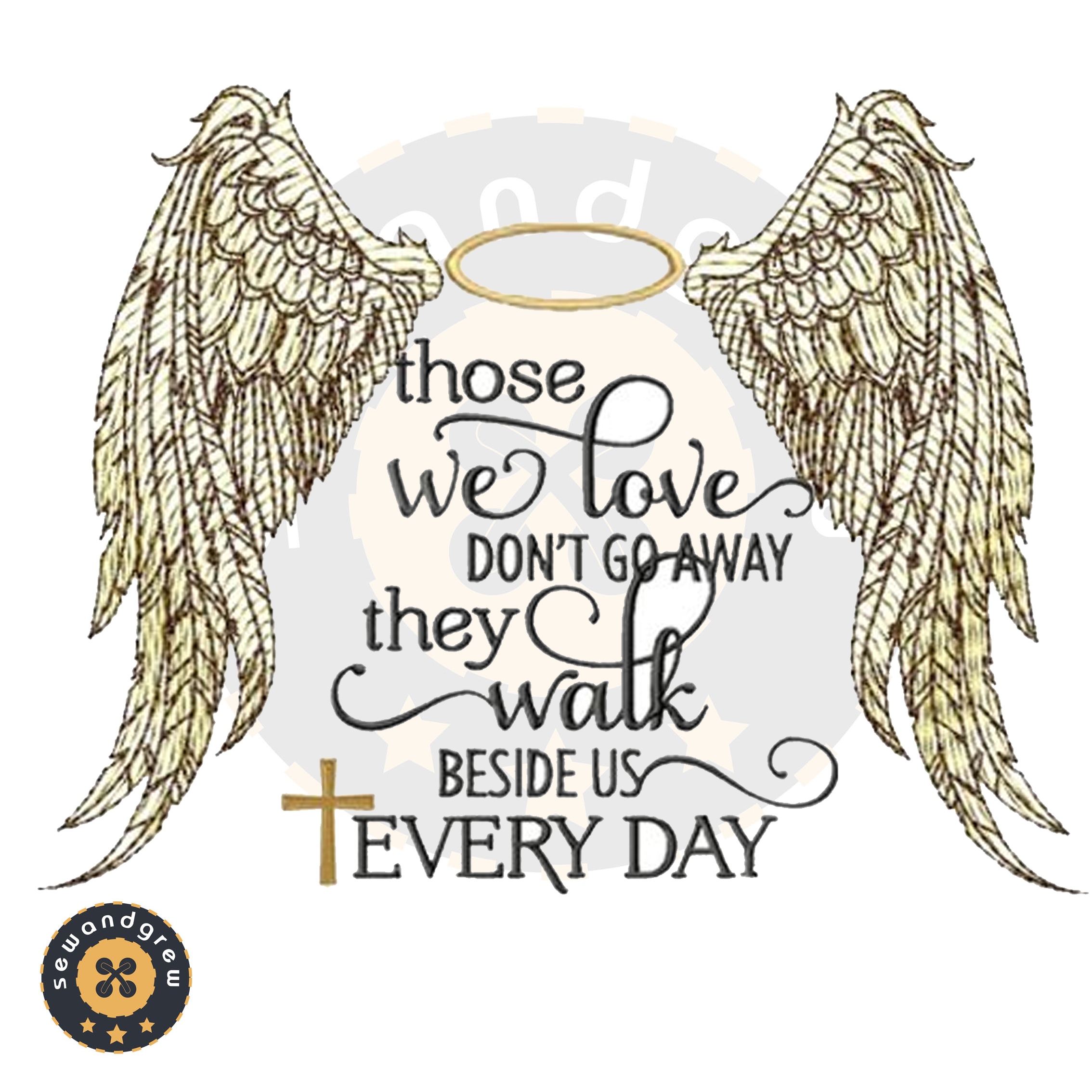 Soul Love Wings Embroidery Design