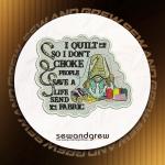 Sewing Gnome Ornament Embroidery design