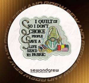 Sewing Gnome Ornament Embroidery design