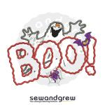 Boo Ghost Aplique Embroidery design