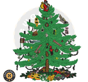 Spode Tree Embroidery Design